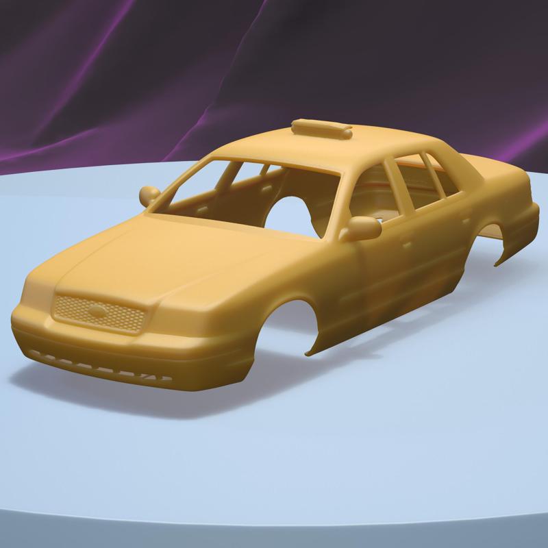 Ford Crown victoria Newyork Taxi 1998 (1/24) printable car body