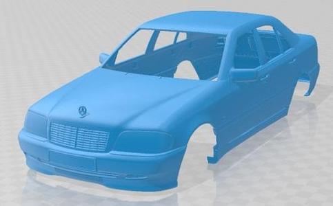 Mercedes Benz C Class W202 Sedan 1997 Printable Body Car