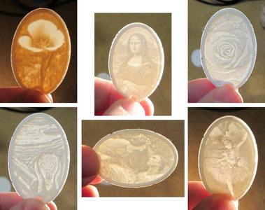 Key Chain Lithophane Classic Art Collection