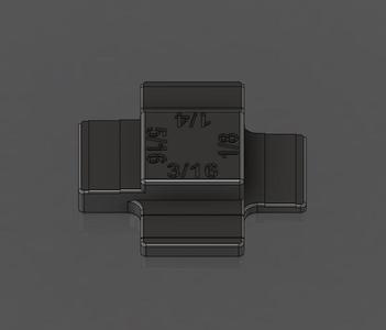 Automotive body panel gap gauge.