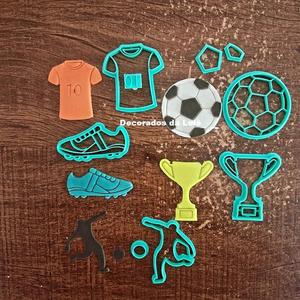 Soccer kit cutter, pasta america, cookes, soccer