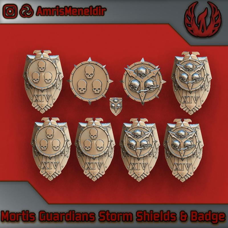 Mortis Guardians Legion Heraldry and Storm Shields
