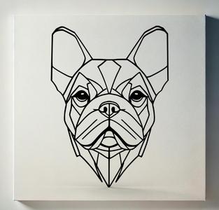 Geometric French Bulldog 2D