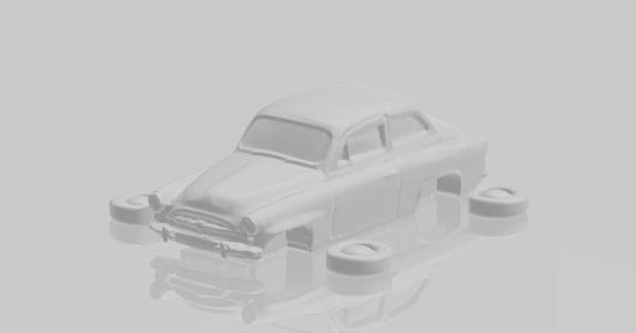 Skoda Octavia with seperated wheels