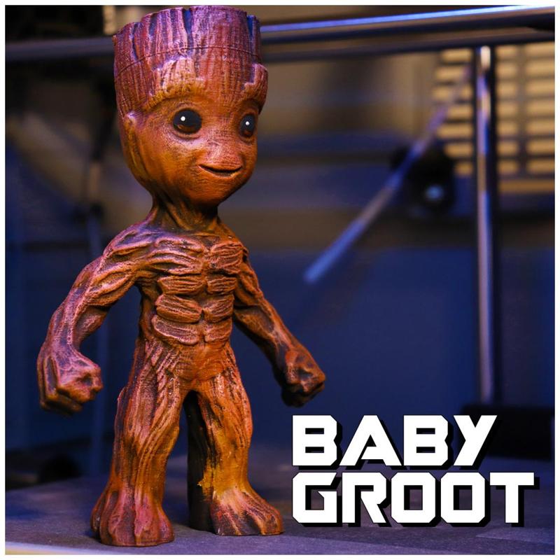 "Baby Groot" from "Guardians of the Galaxy" (Support free figure)