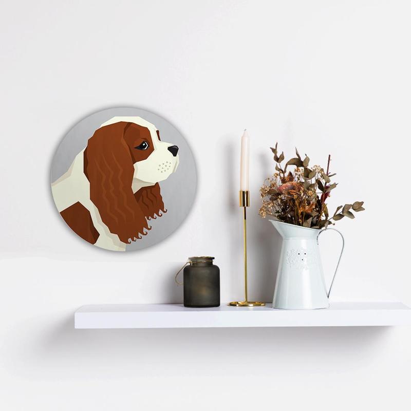 Cavalier King Charles Spaniel  - Fully customizable dog breed wall art