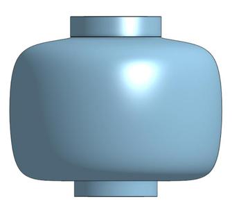 Lego Head Shaped Plant Vase