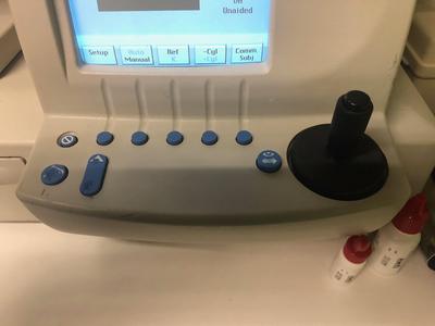 Control Stick for a Zeiss A-SCAN machine.