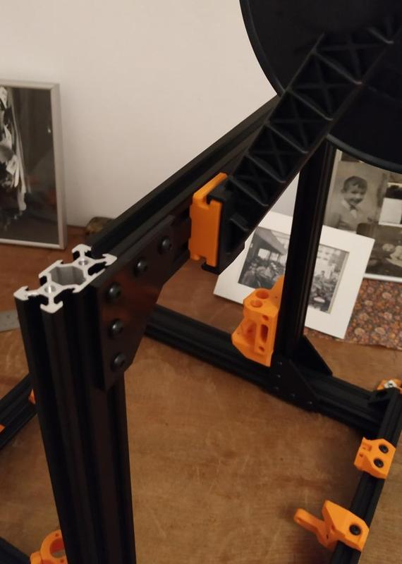 Bear 2040 v-slot mount for stock Prusa Spool Holder