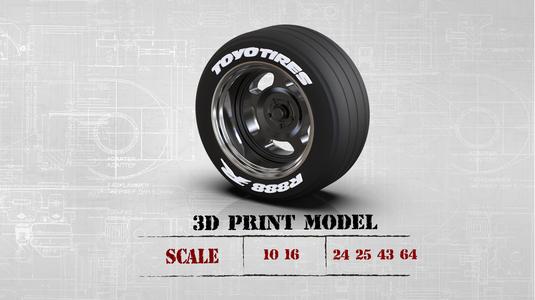 Rims and Tires,ready to print,STL File,3D printing wheel