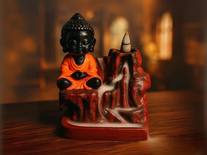 Tranquil Buddha Backflow Incense Burner