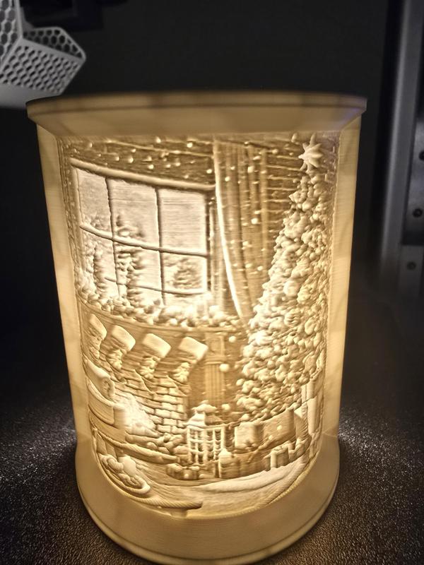 lithopane christmas tree