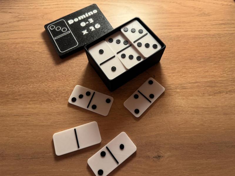 Montesori Domino n°0 to n°3 for young children.