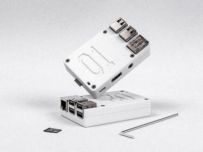 Slim Raspberry Pi 3B Case M2.5 Wall Mounted