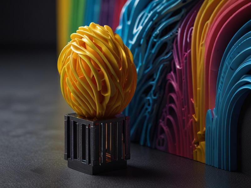 Abstract 3D Sculpture: Flame of Creativity