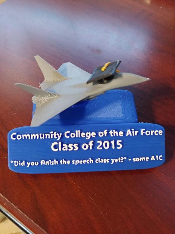 CCAF graduate plaque