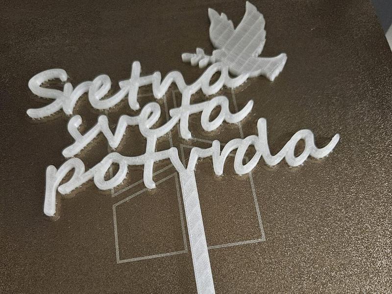 Cake topper for holy confirmation