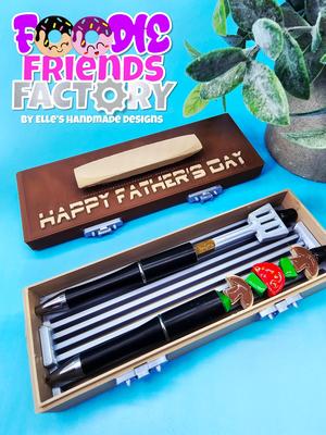 Grill & Write Toolbox: A Creative Pen Storage Solution (Personal Use Only)