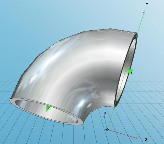 Elbow pipe DIN 2605-1 90-2-21.3x1.6S