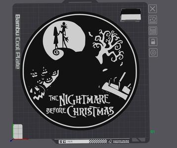 THE NIGHTMARE BEFORE CHRISTMAS lightbox - commercial use