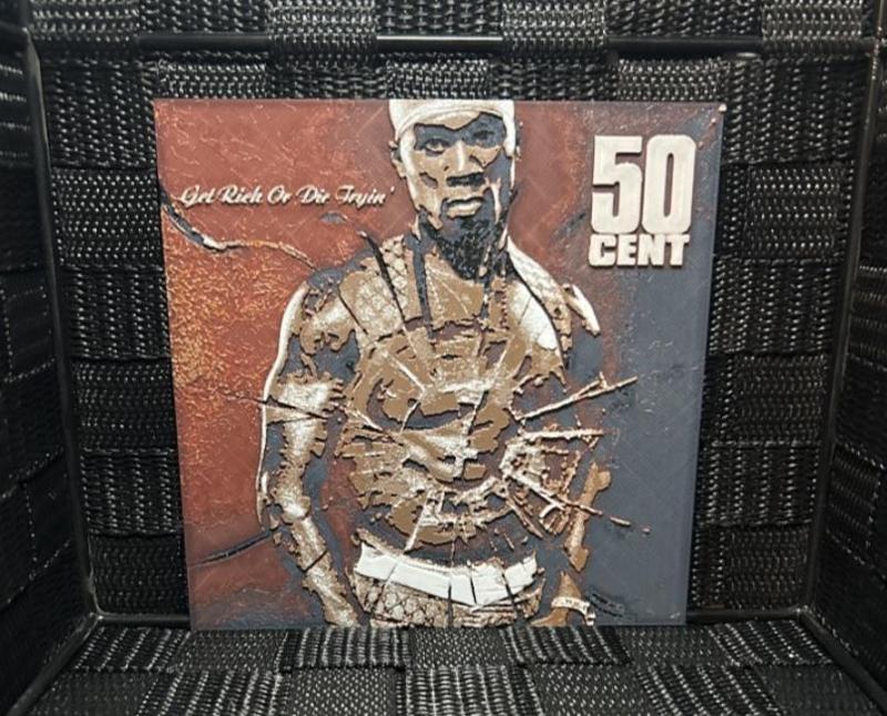 Hueforge Music Poster -50 Cent -