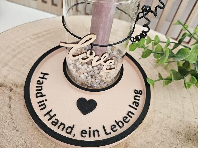 Plate for tealight 70s