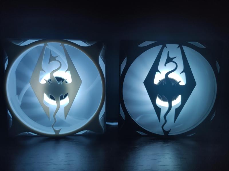 Skyrim 120mm PC fan cover