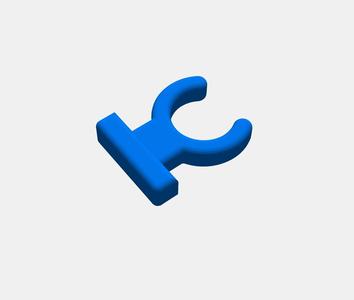 Fitting clip (5mm) for extruder/hotend in Ender-3/other