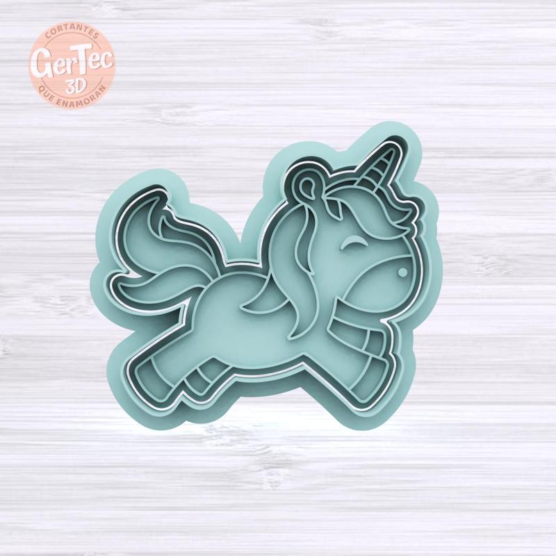 UNICORNIO Cutter with Stamp / Cookie Cutter UNICORN