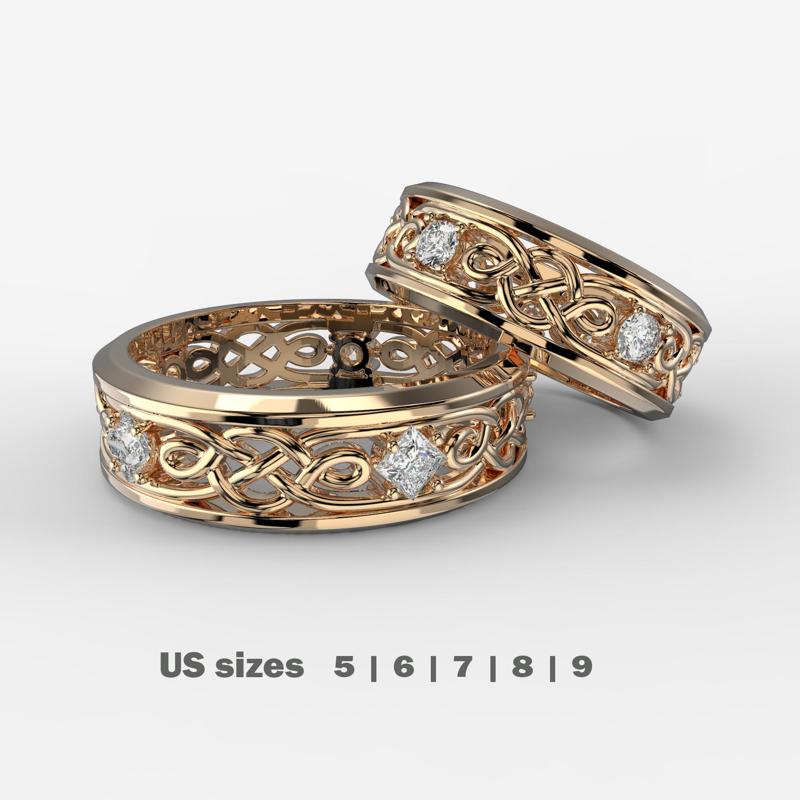 Pattern wedding band ring- STL 3d cad file
