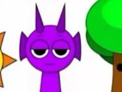 llavero Sprunki Durple (Purple) keychain sprunki