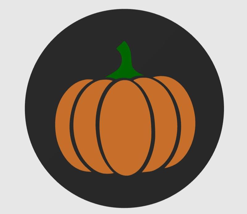 Simple Pumpkin Coaster