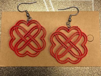 Infinite hearts earrings