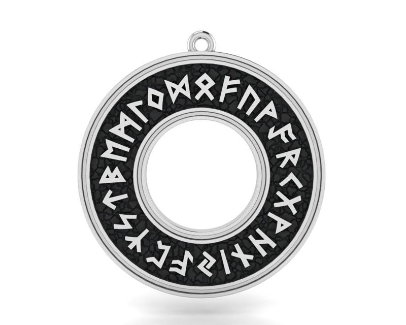 A pendant with runes