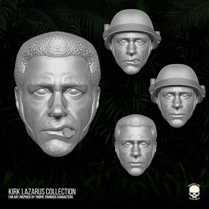 Kirk Lazarus fan art 3D printable Files For Action Figures