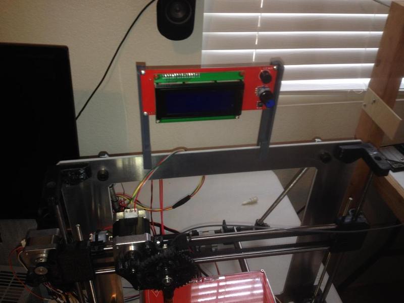 LCD mount (RepRapDiscount) for Prusa i3x from diytechshop 