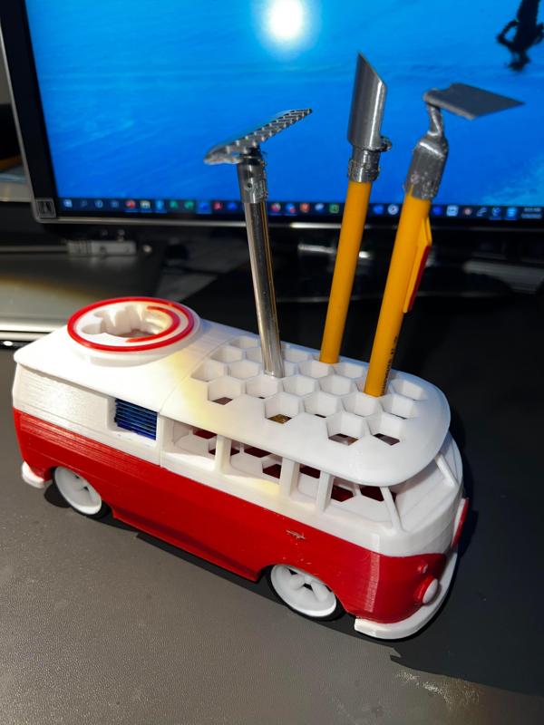 Miniatures Painter/Modeler Water Pot - VW Microbus Remix