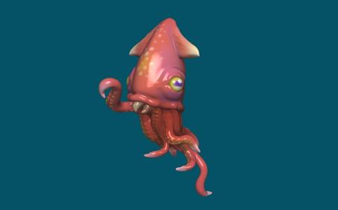 GIANT SQUID CUTE CHIBI