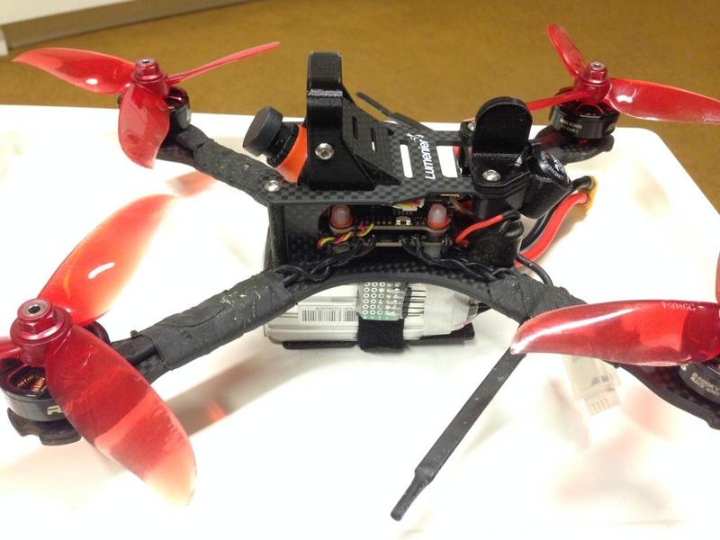 QAV X (XS) Camera cage,Lumenier axi antenna mount,turtle mode fin
