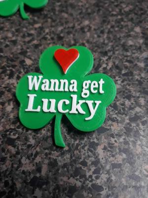 St Patrick's Day Shamrock Pin - Wanna Get Lucky