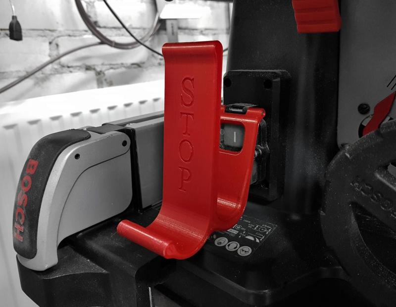 Bosch GTS 10 XC Emergency stop button plate upgrade