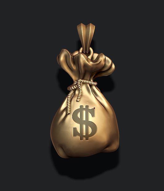 Money Bag pendant 3D print model