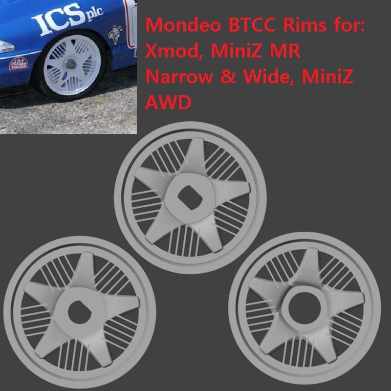 Mondeo BTCC Rims for Xmod/MiniZ