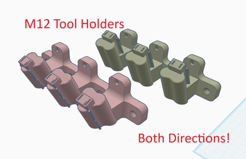 M12 3 Tool Holder (Both Directions)
