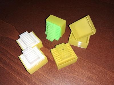 Sample box for Orca flow rate cards