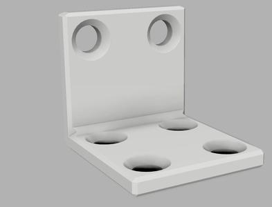 Reinforced L-Bracket for PETG or ABS