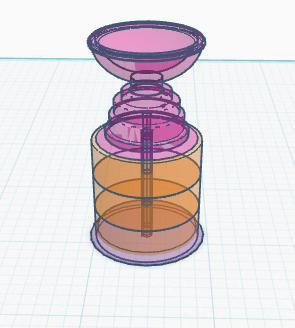 Bubble Hockey Expandable Cup