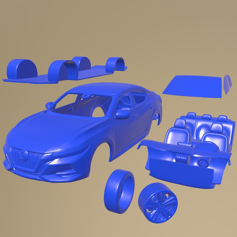 Nissan Sentra 2020 PRINTABLE CAR IN SEPARATE PARTS