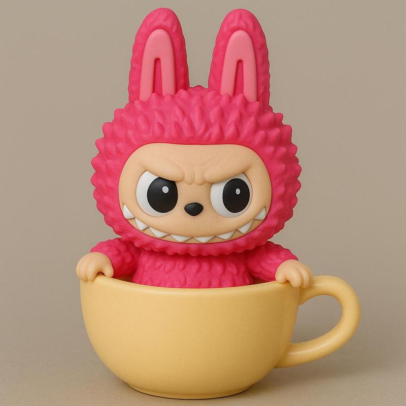 LABUBU Monster / in a cup / fan art / art toy / magic makes