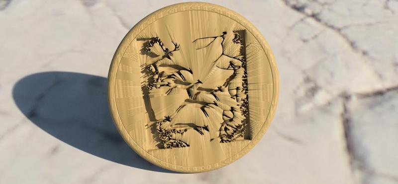 Prehistoric Art coaster